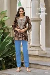 Summer Shine Vol 3 By Radhika Cotton Lucknowi Work Top
